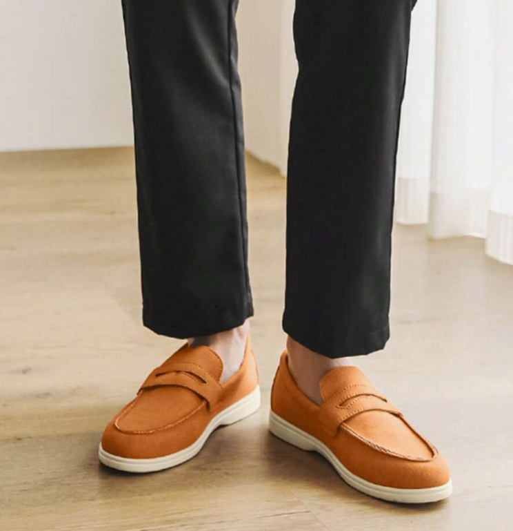 Mocassins Semelle Plateau À Lacets Bandeau Pour Homme