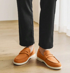 Mocassins Semelle Plateau À Lacets Bandeau Pour Homme