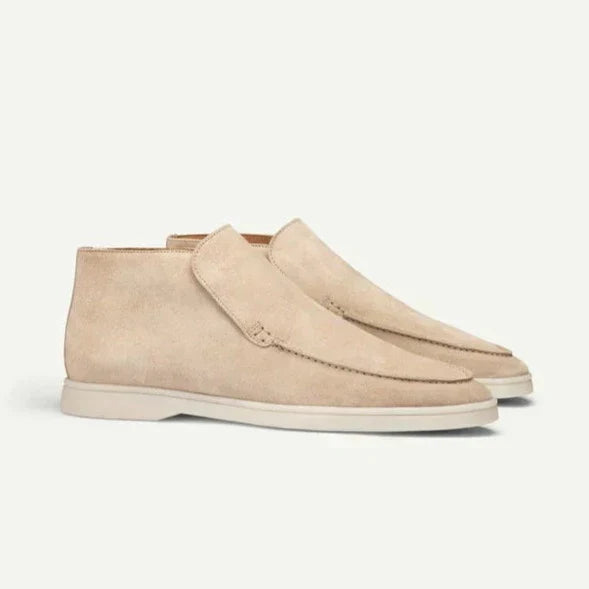 Mocassins Montantes À Lacets Coutures Apparentes Pour Homme