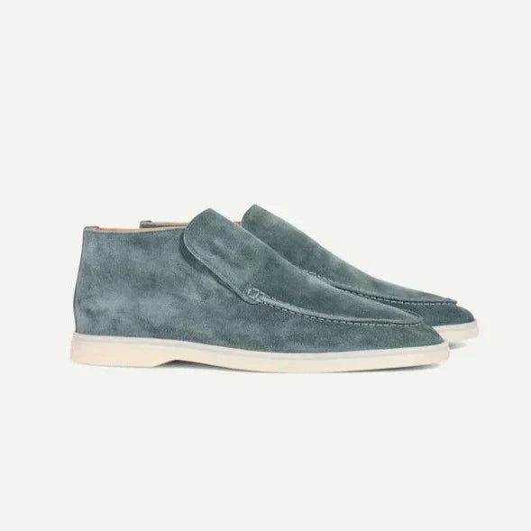 Mocassins Montantes À Lacets Coutures Apparentes Pour Homme