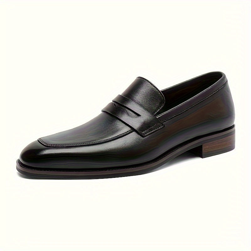 Mocassins Penny Bout Allongé À Lacets Semelle Basse Pour Homme