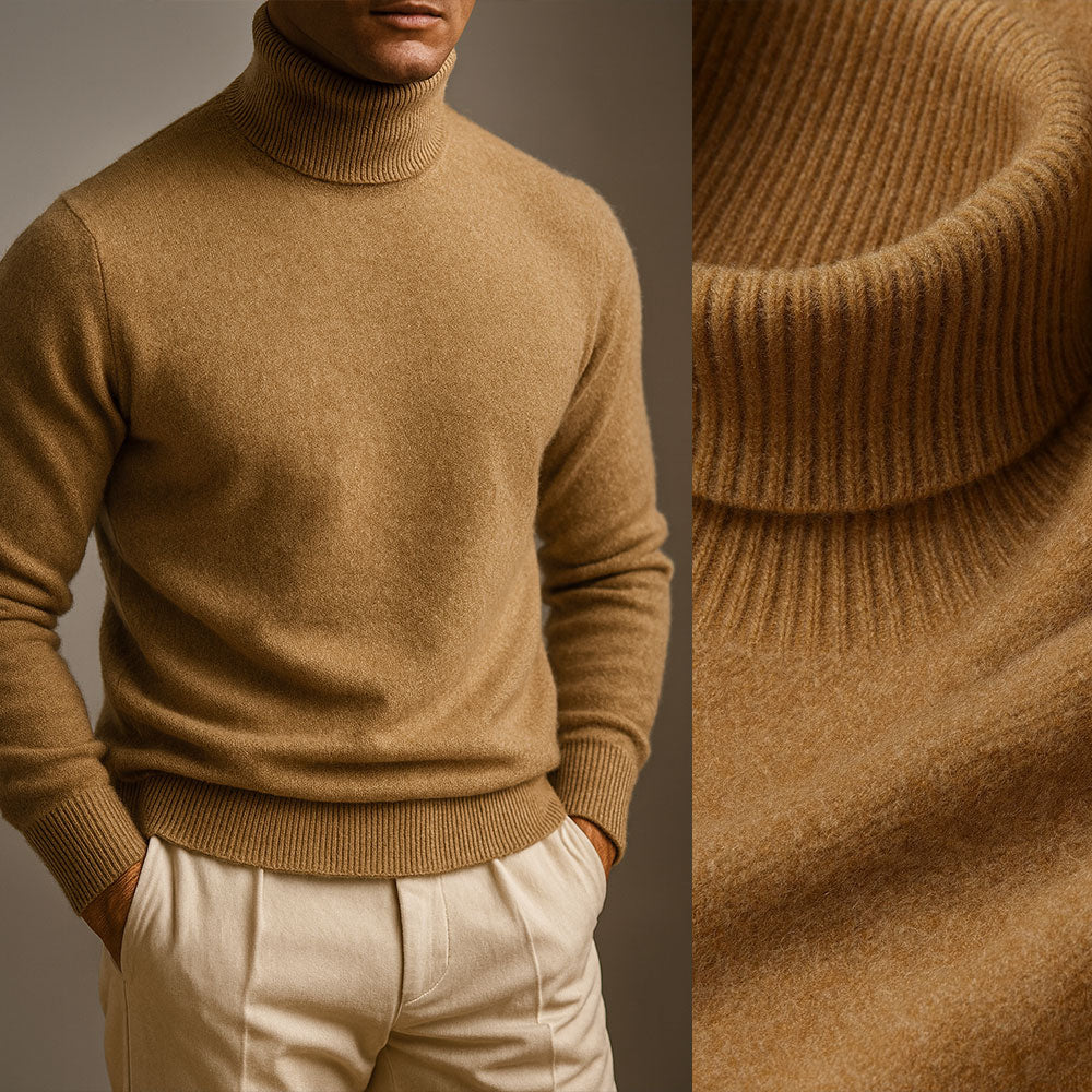 Pull Maille Côtelée Coupe Structurée Pour Homme