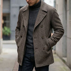Homme Manteau Croisé Laine