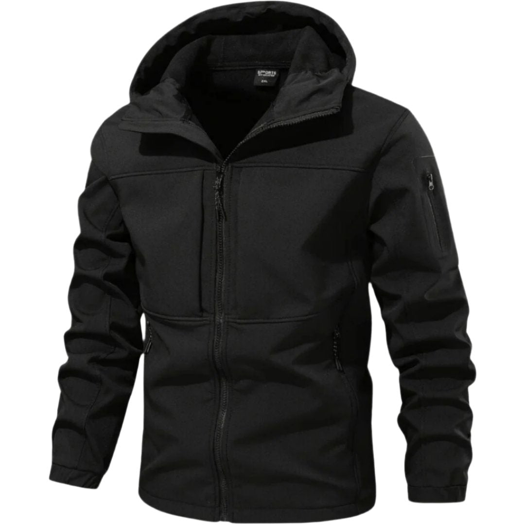 Veste Softshell Déperlante À Capuche Zippée Pour Homme