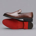 Homme Mocassins Aspect Cuir