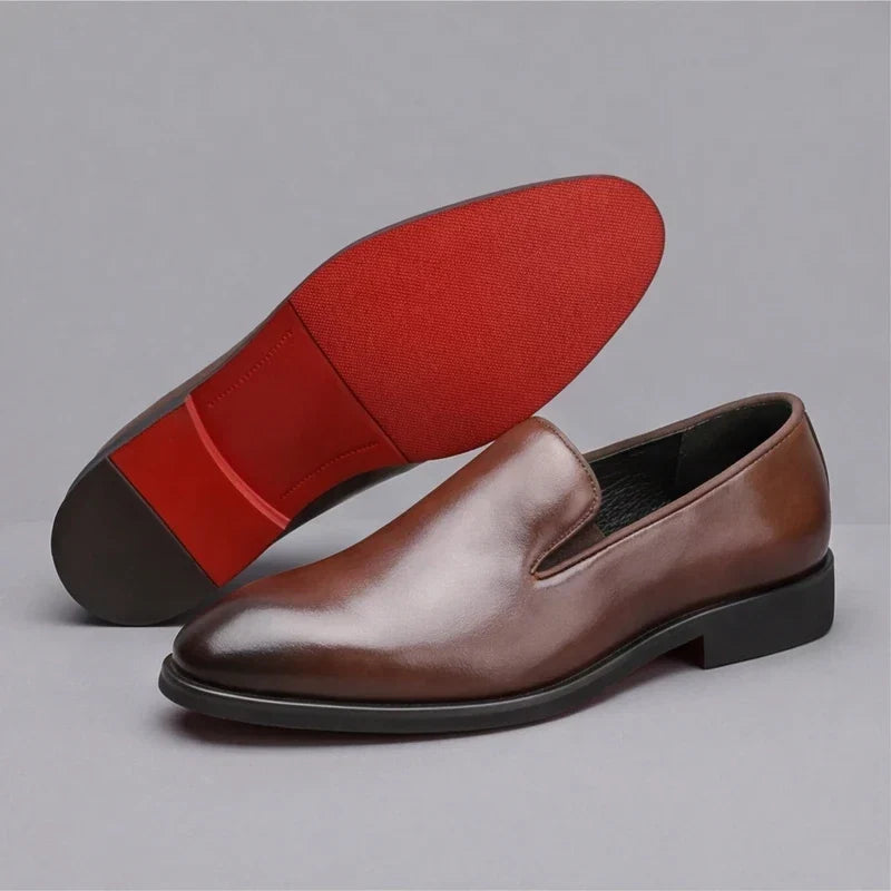 Homme Mocassins Aspect Cuir
