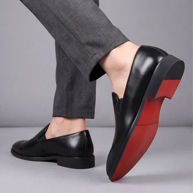 Homme Mocassins Aspect Cuir