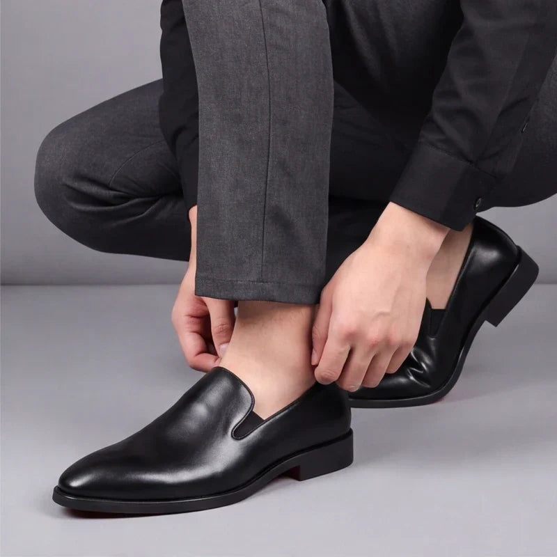 Homme Mocassins Aspect Cuir