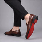 Homme Mocassins Aspect Cuir
