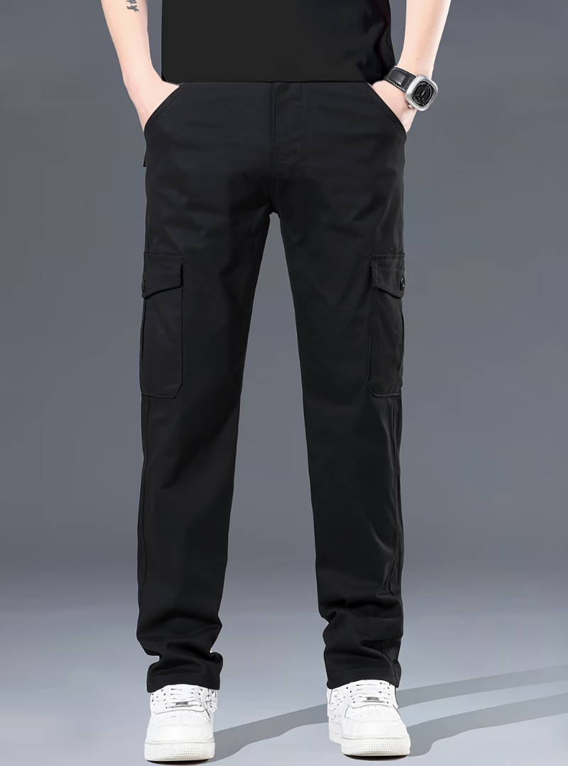 Pantalon Cargo Poches Coupe Droite Pour Homme