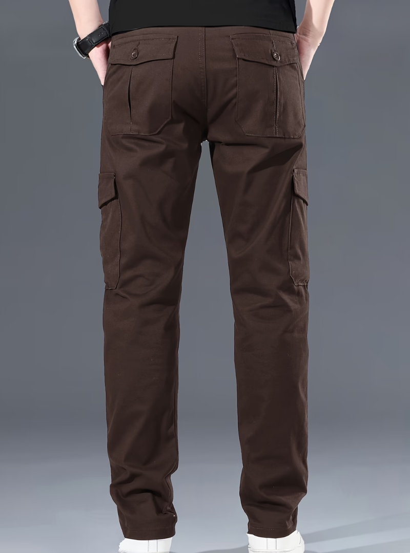 Pantalon Cargo Poches Coupe Droite Pour Homme