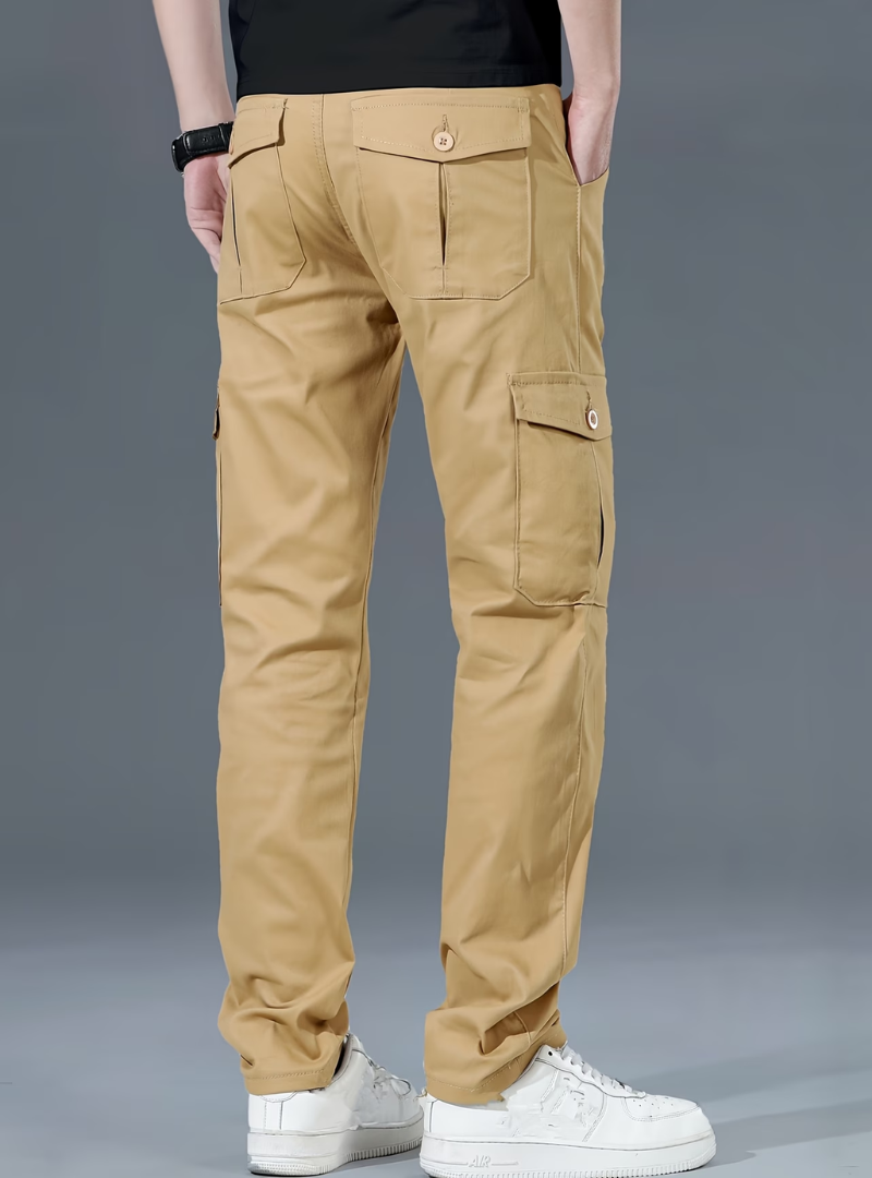 Pantalon Cargo Poches Coupe Droite Pour Homme