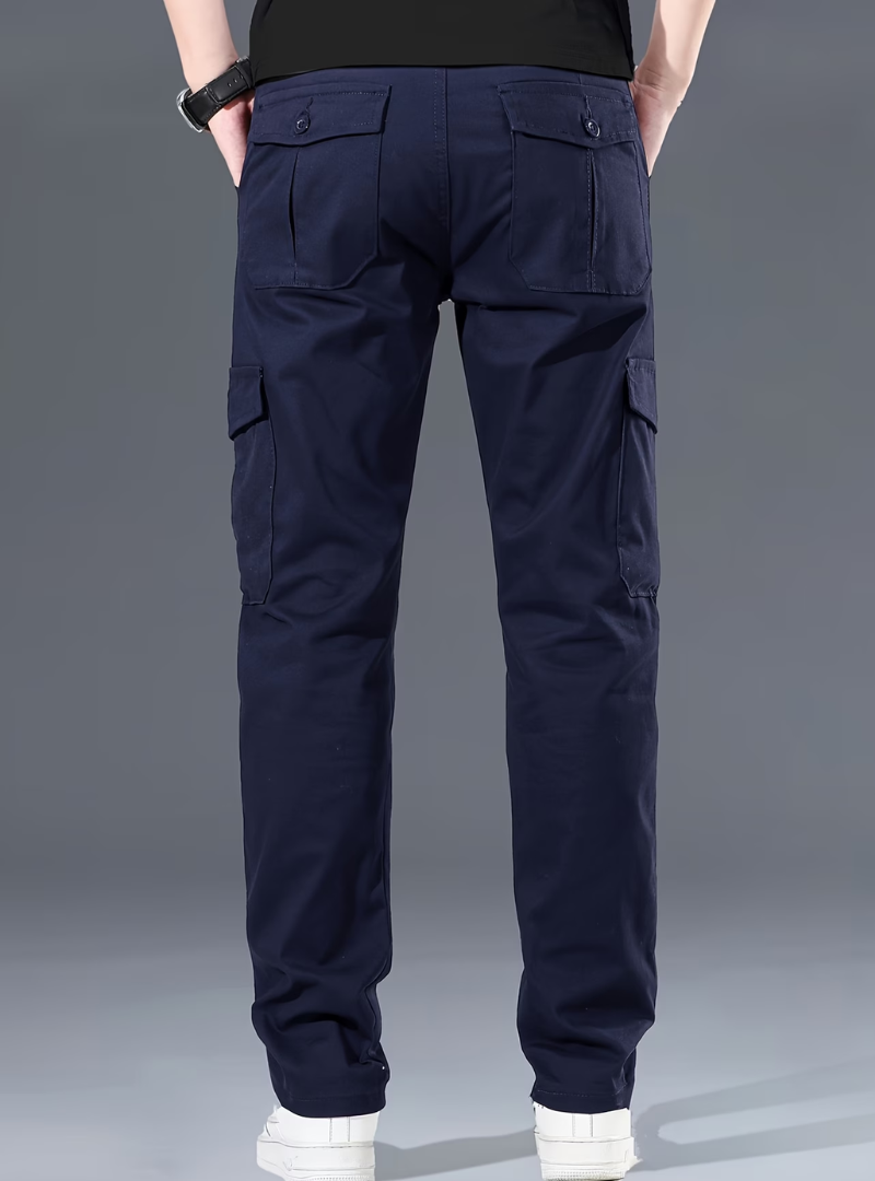 Pantalon Cargo Poches Coupe Droite Pour Homme