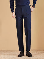 Homme Pantalon Plis Ajusté