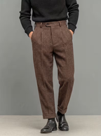Homme Pantalon Plis Marqués