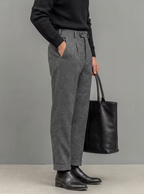 Homme Pantalon Plis Marqués