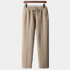 Pantalon Laine Taille à Cordon Poches Pour Homme