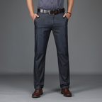Homme Pantalon Droit Zippé