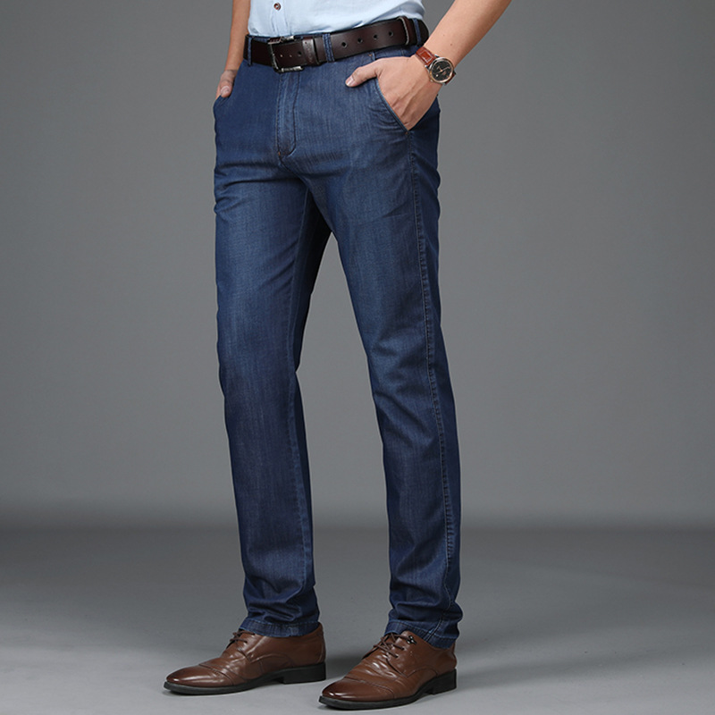 Pantalon Coupe Droite Zippé Boutonné Pour Homme