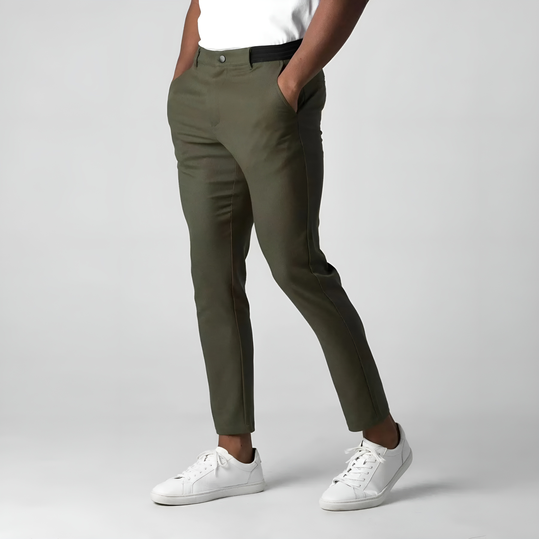 Homme Pantalon Coupe Ajustée