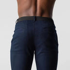 Pantalon Coupe Ajustée Zippé Boutonné Pour Homme