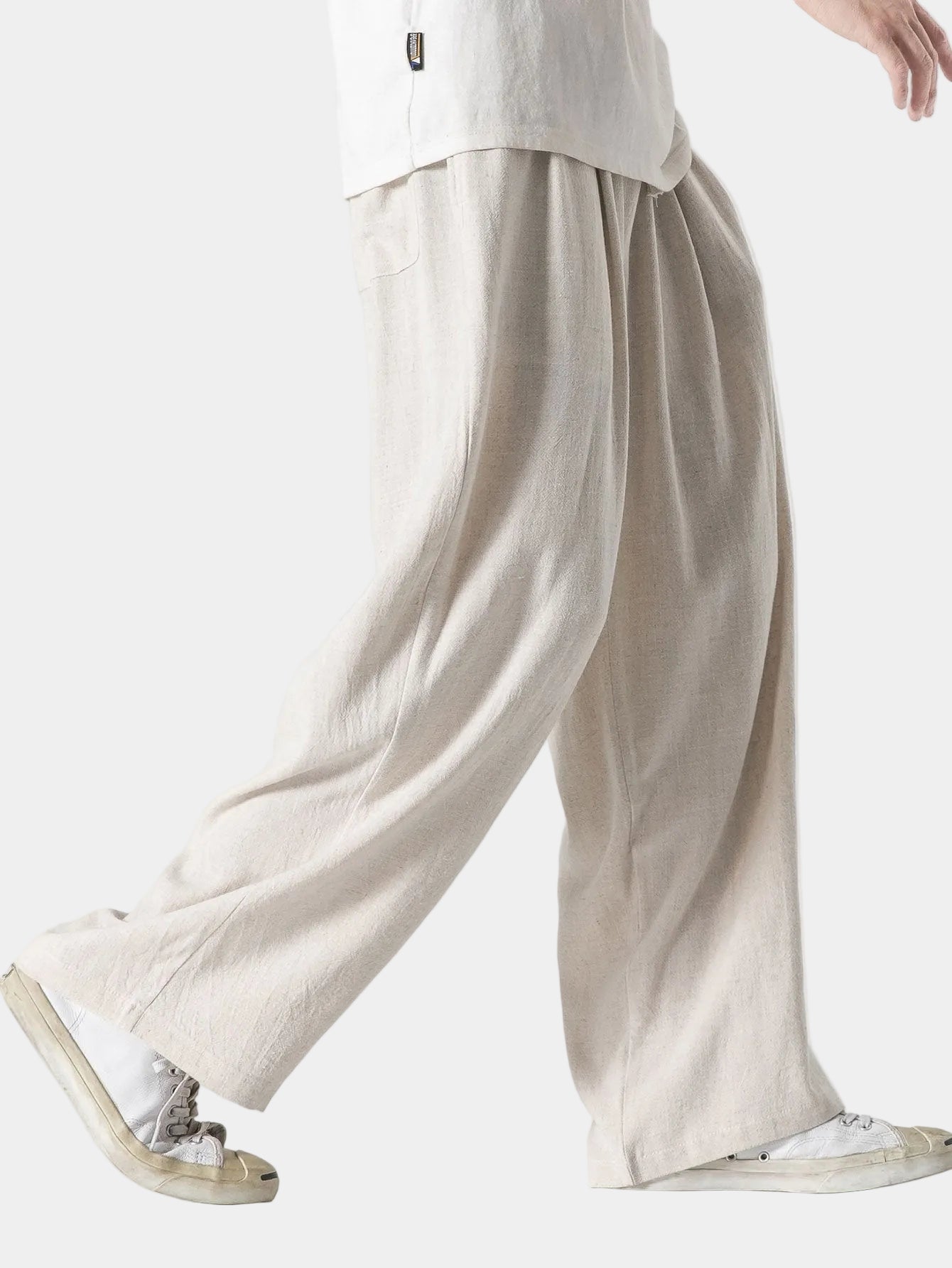 Homme Pantalon Ample Cordon