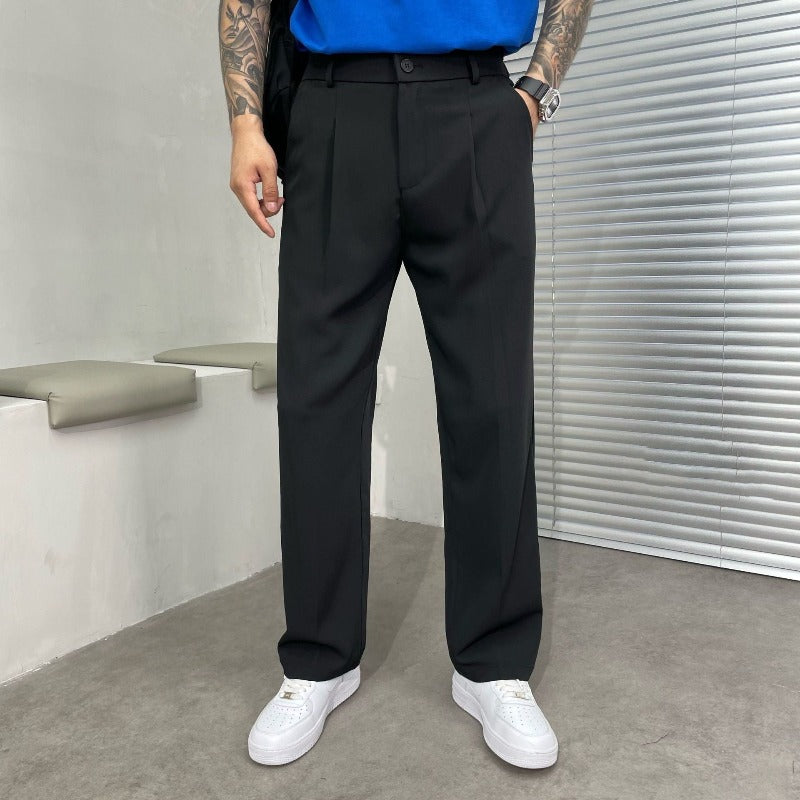 Homme Pantalon Coupe Droite