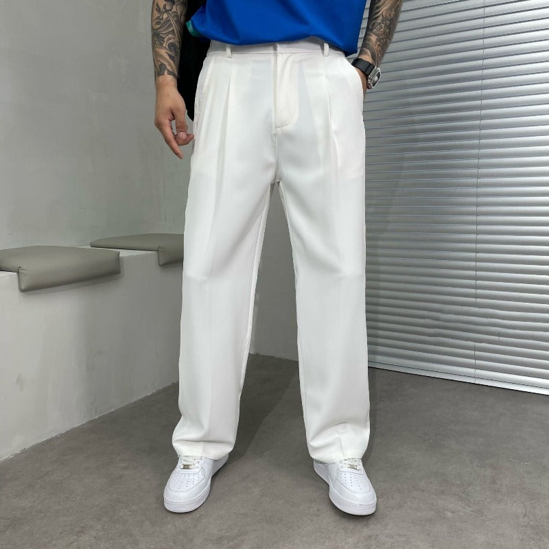 Homme Pantalon Coupe Droite
