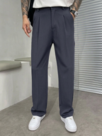 Homme Pantalon Coupe Droite