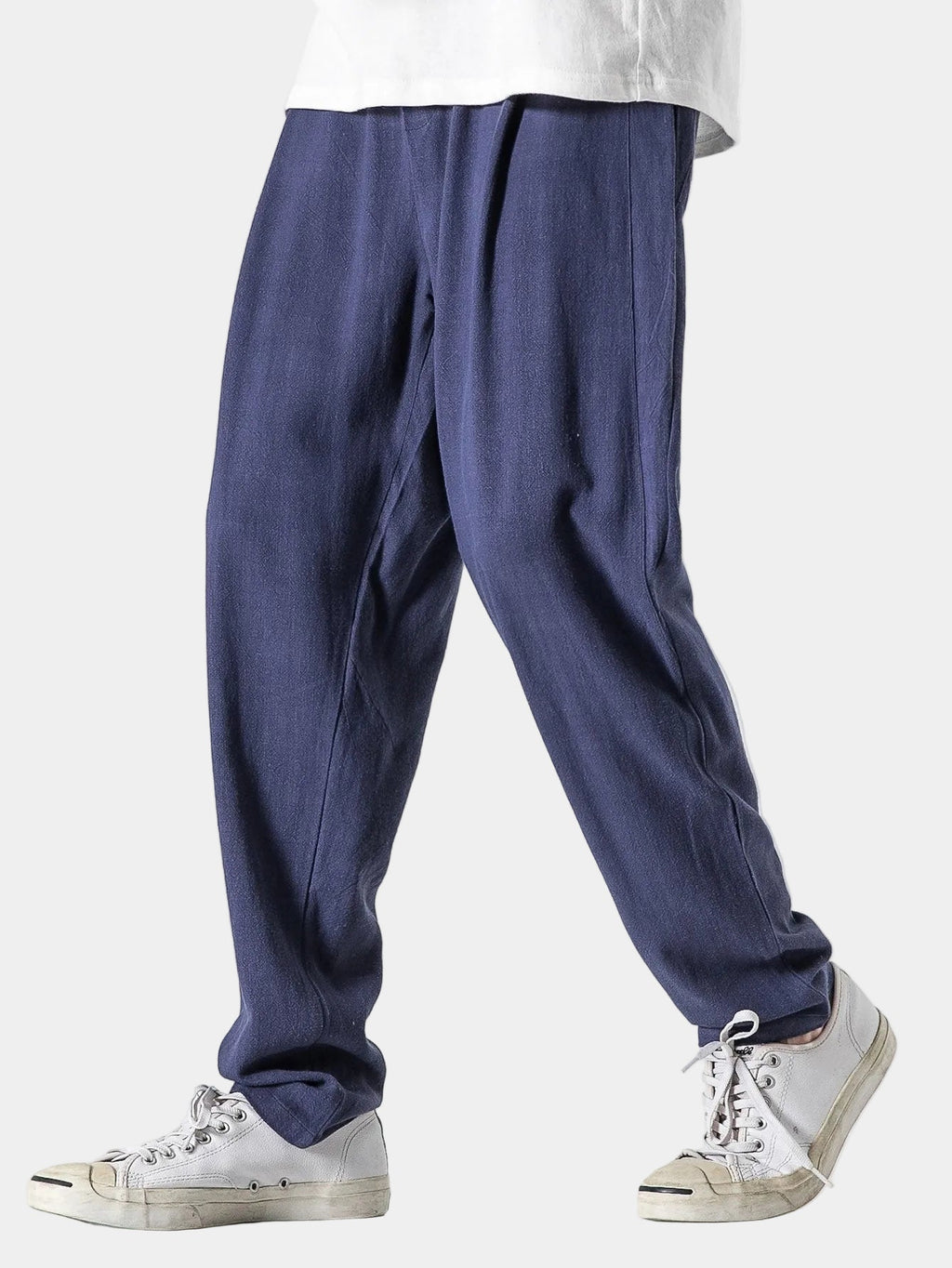 Pantalon Taille à Cordon Coupe Ample Pour Homme
