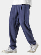 Pantalon Taille à Cordon Coupe Ample Pour Homme