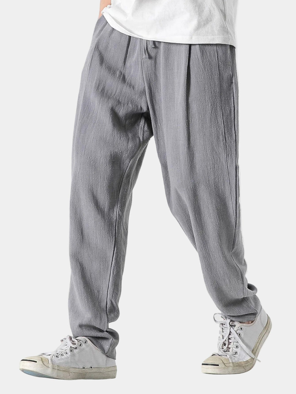 Homme Pantalon Cordon Ample