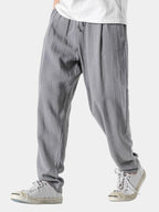 Homme Pantalon Cordon Ample