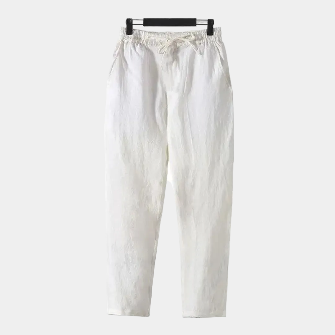 Homme Pantalon Cordon Droit