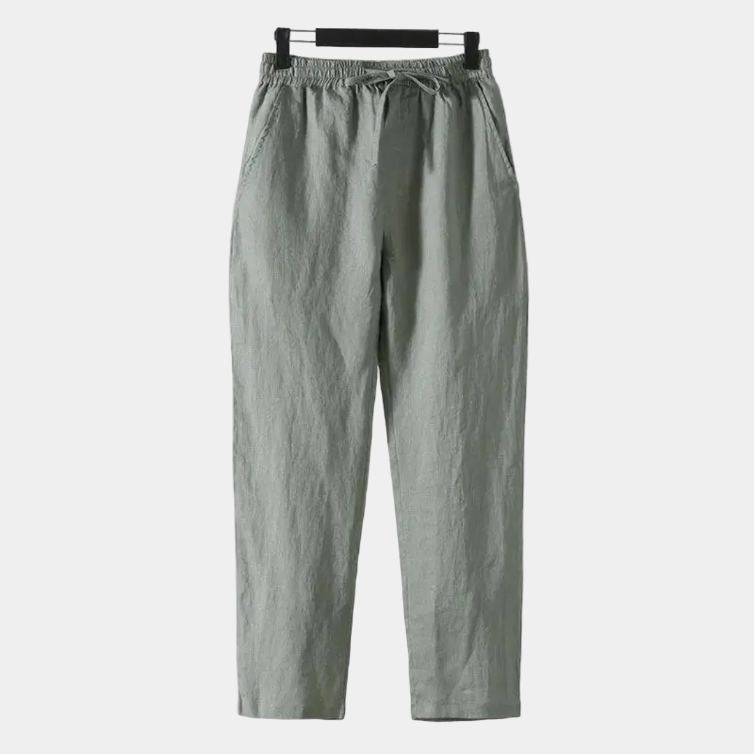 Homme Pantalon Cordon Droit