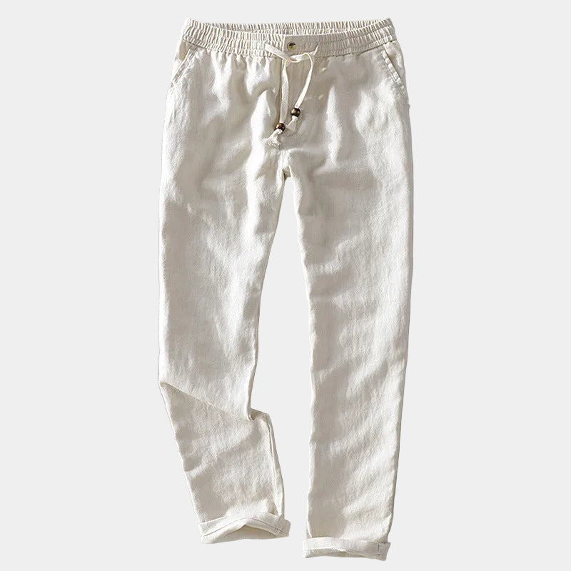 Homme Pantalon Droit Cordon
