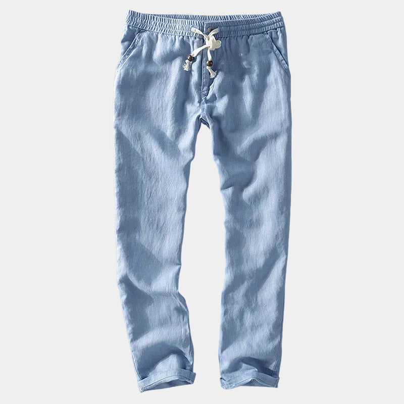 Homme Pantalon Droit Cordon