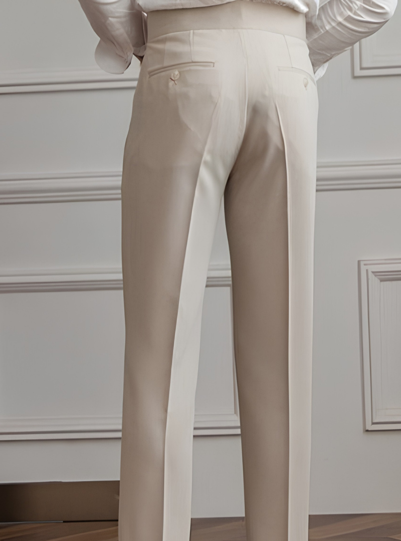 Pantalon Coupe Tailleur Poches Pour Homme