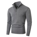 Homme Pull Demi-Zip Montant