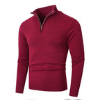 Homme Pull Demi-Zip Montant