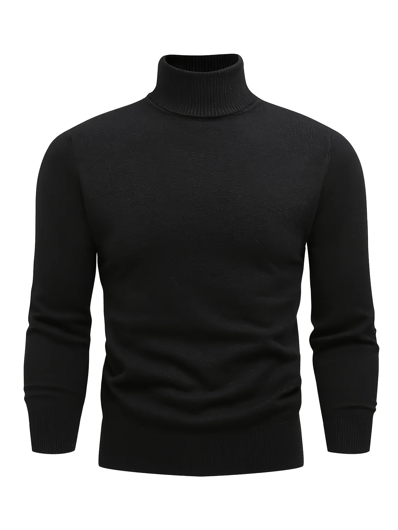 Homme Pull Roulé Côtelé