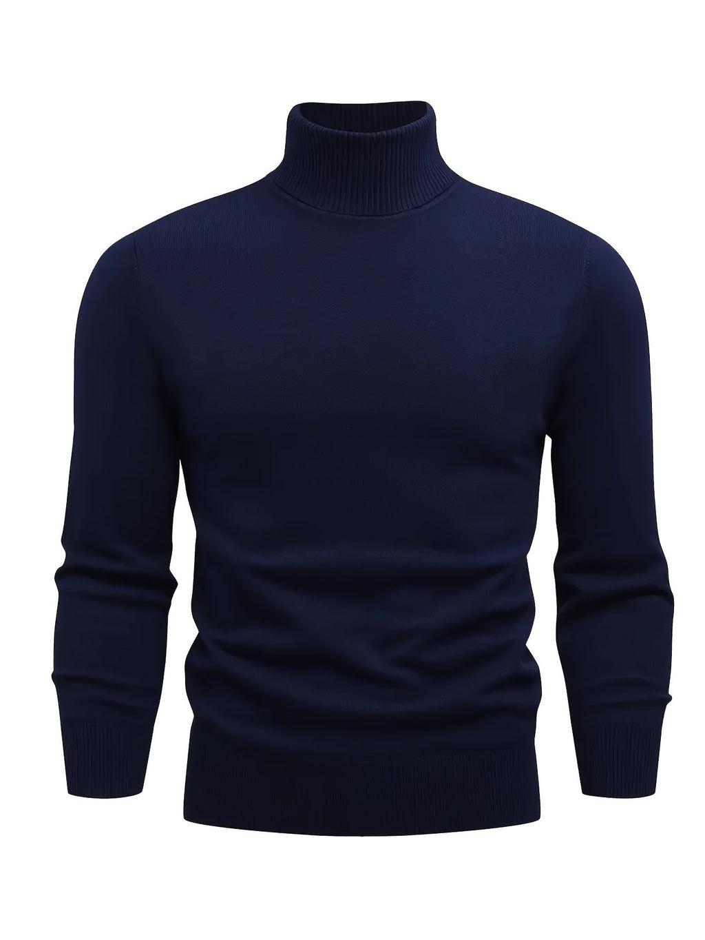 Homme Pull Roulé Côtelé