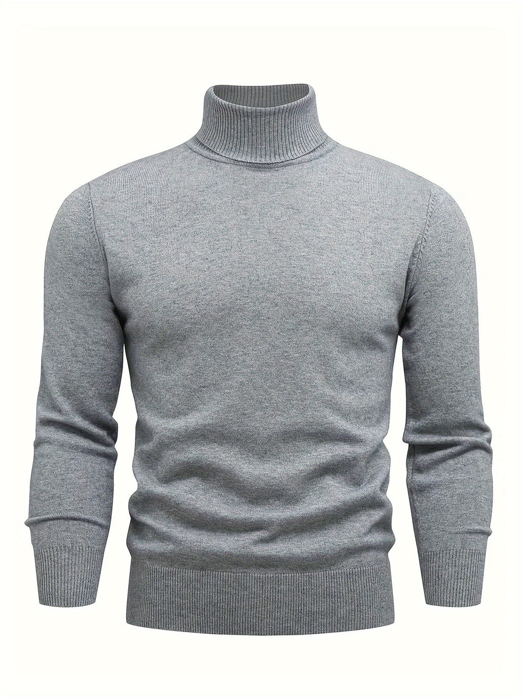 Homme Pull Roulé Côtelé