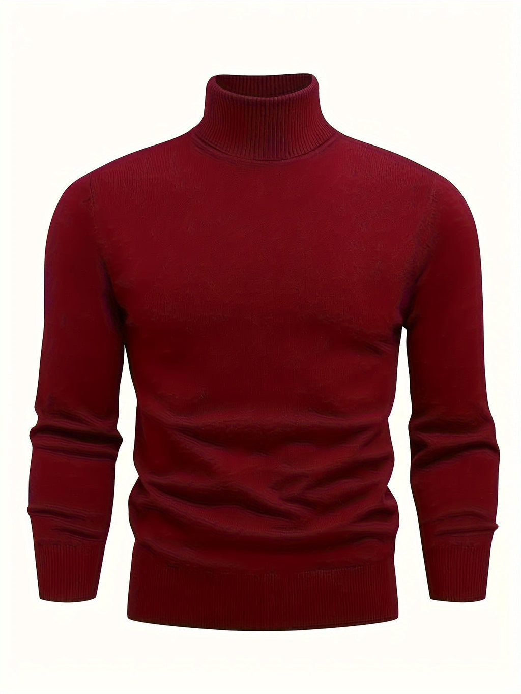 Homme Pull Roulé Côtelé