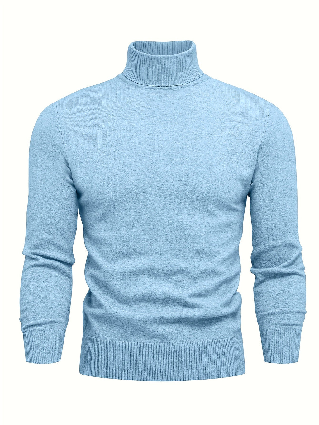 Homme Pull Roulé Côtelé