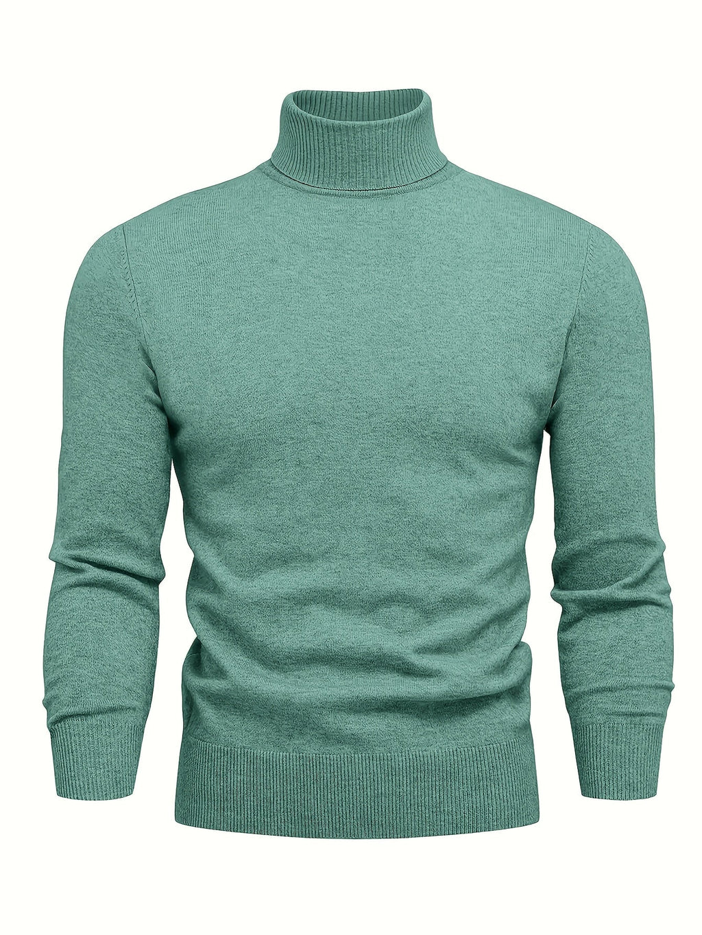 Homme Pull Roulé Côtelé