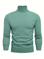 Homme Pull Roulé Côtelé