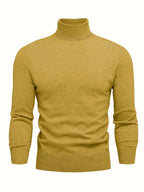 Homme Pull Roulé Côtelé