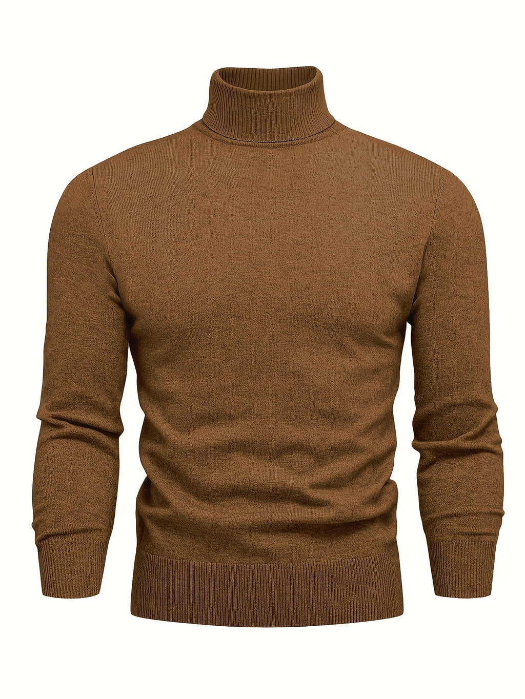 Homme Pull Roulé Côtelé