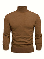 Homme Pull Roulé Côtelé